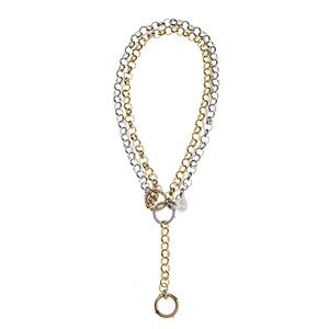 Chic Two-Tone Chain Necklace